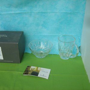 Waterford Lismore sugar and cream set